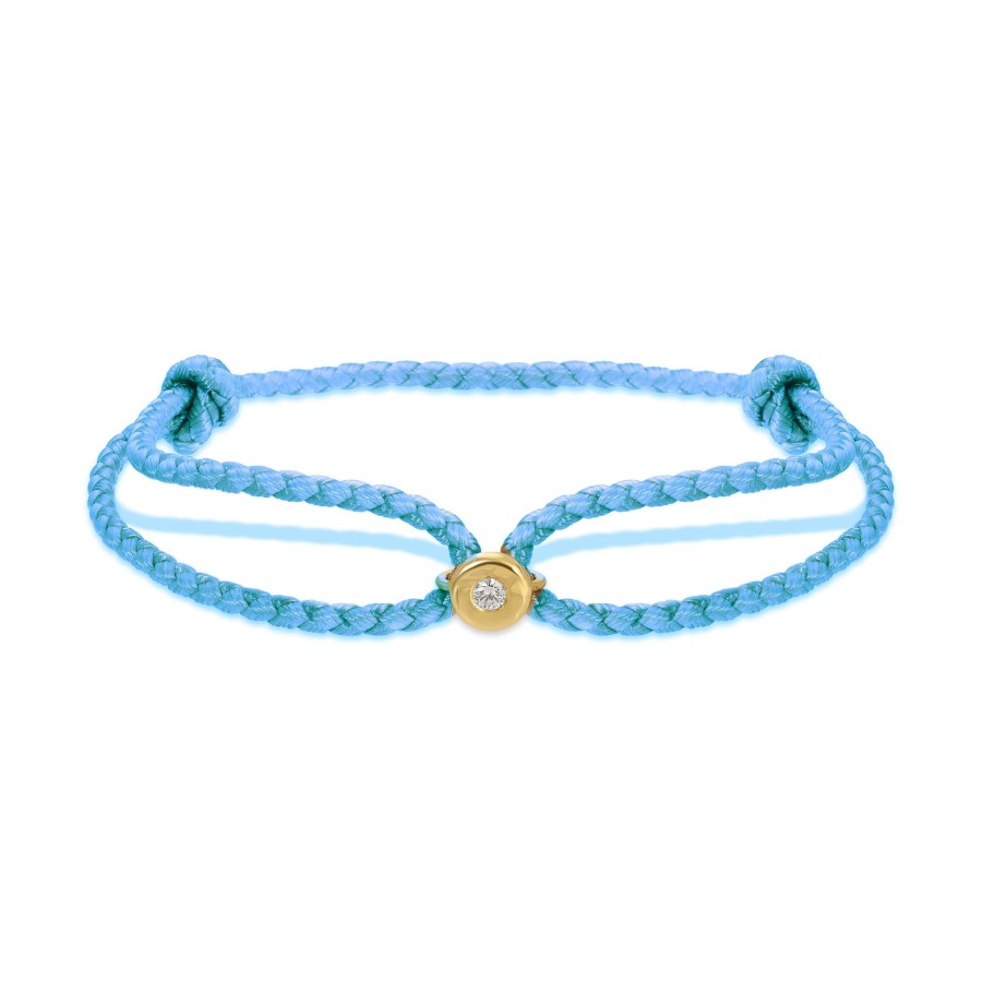 Men Octavia Elizabeth | Diamond Parachute Nesting Gem Bracelet - Men'S - Light Blue