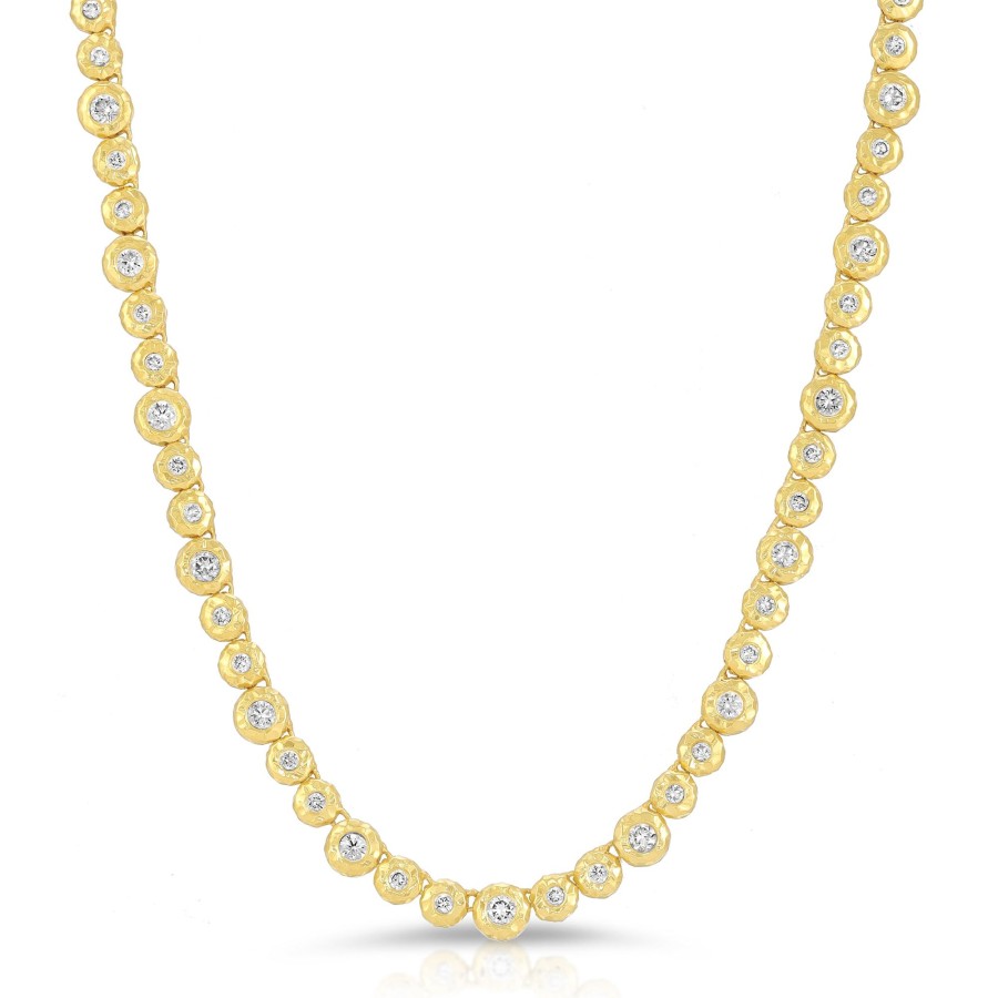 Necklaces Octavia Elizabeth | Nesting Gem Tennis Necklace - Diamond