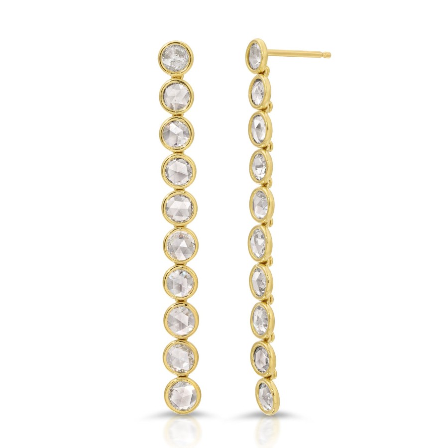 Earrings Octavia Elizabeth | Shelly Bay Rose Cut Waterfall Earring