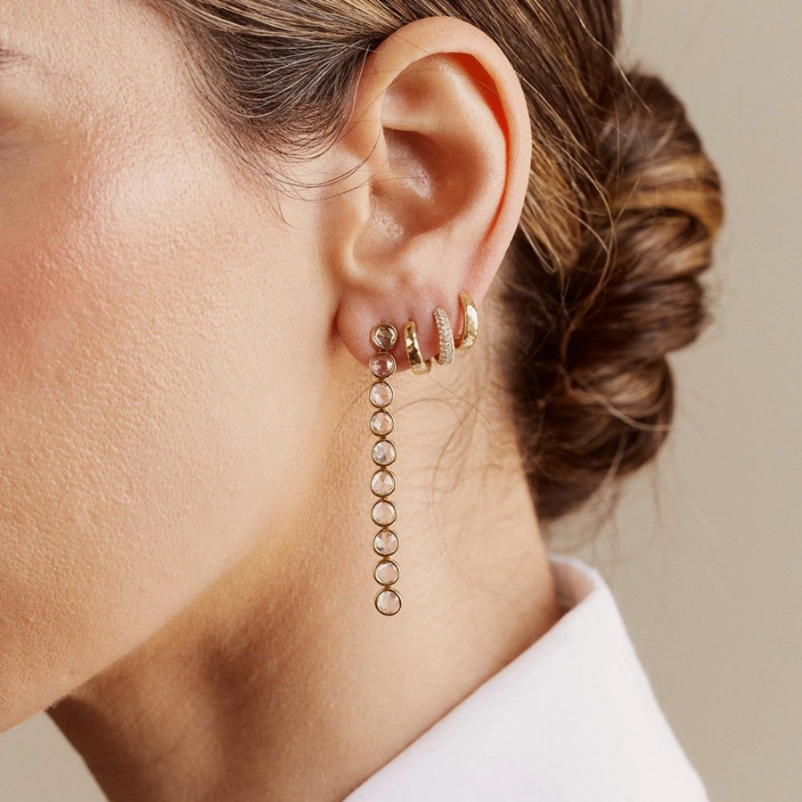 Earrings Octavia Elizabeth | Shelly Bay Rose Cut Waterfall Earring