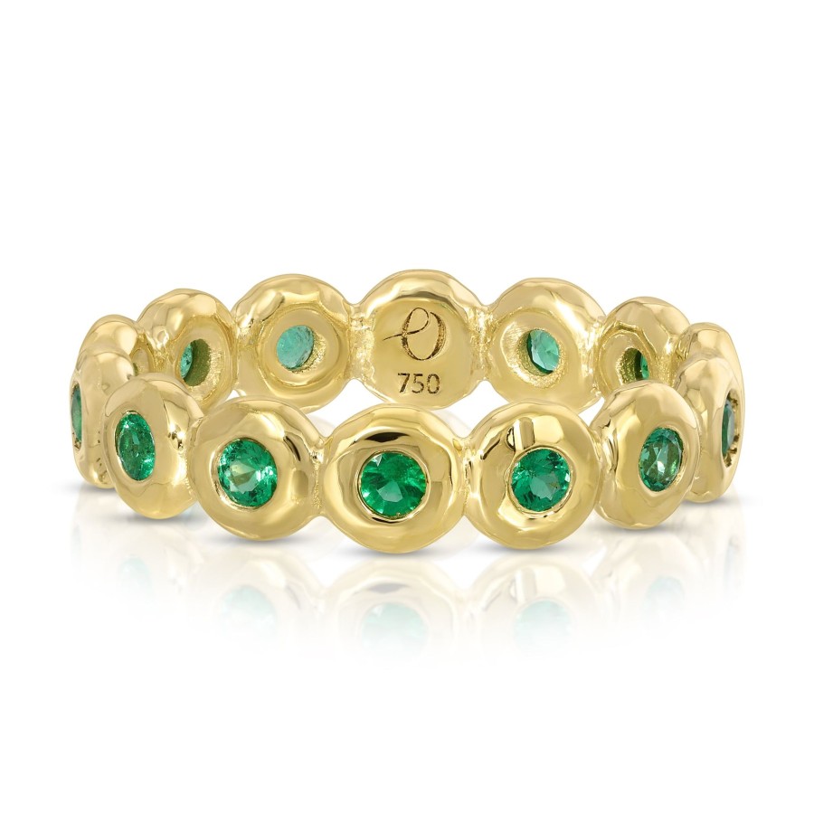 Rings Octavia Elizabeth | Nesting Gem Eternity Ring - Emerald