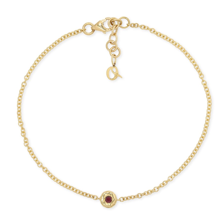 Bracelets & Cuffs Octavia Elizabeth | Nesting Gem Bracelet - Ruby