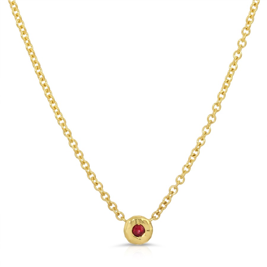 Necklaces Octavia Elizabeth | Nesting Gem Necklace - Ruby