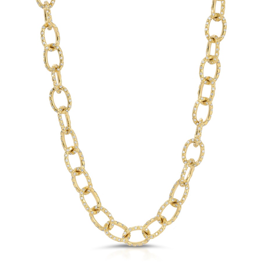 Necklaces Octavia Elizabeth | Imogen Chain With Diamond Links