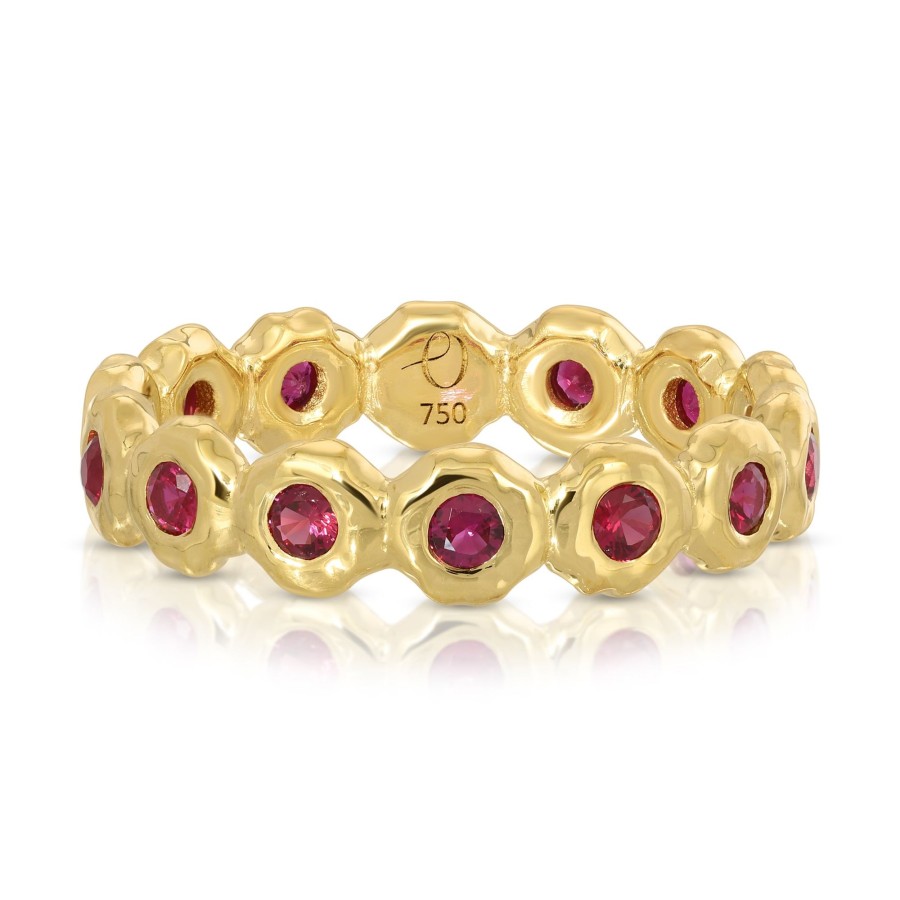 Rings Octavia Elizabeth | Nesting Gem Eternity Ring - Ruby - Medium