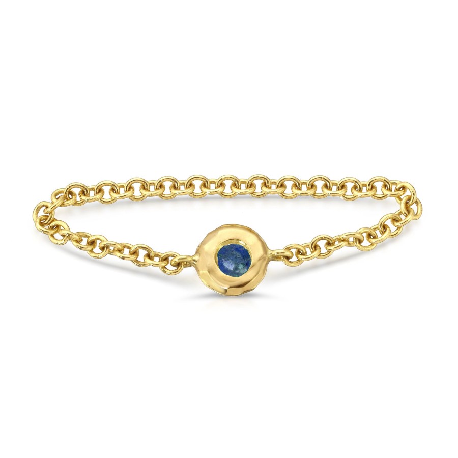 Rings Octavia Elizabeth | Nesting Gem Chain Ring - Sapphire