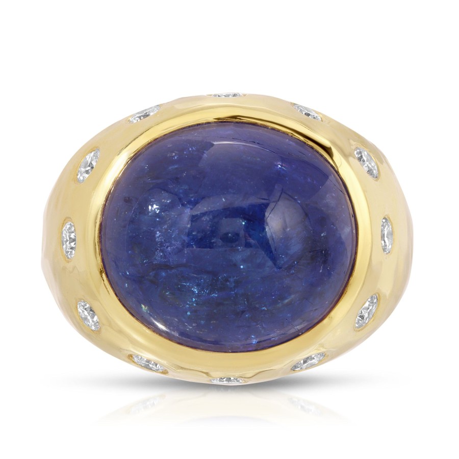 Rings Octavia Elizabeth | Blossom Ring - Tanzanite Cabochon