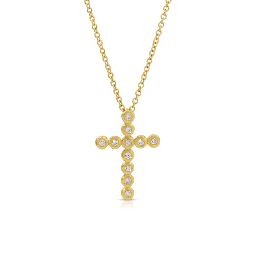 Necklaces Octavia Elizabeth | Nesting Gem Cross Necklace - Small