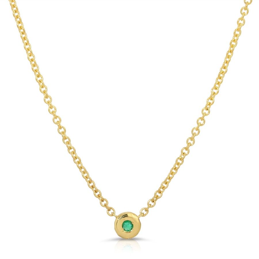 Necklaces Octavia Elizabeth | Nesting Gem Necklace - Emerald