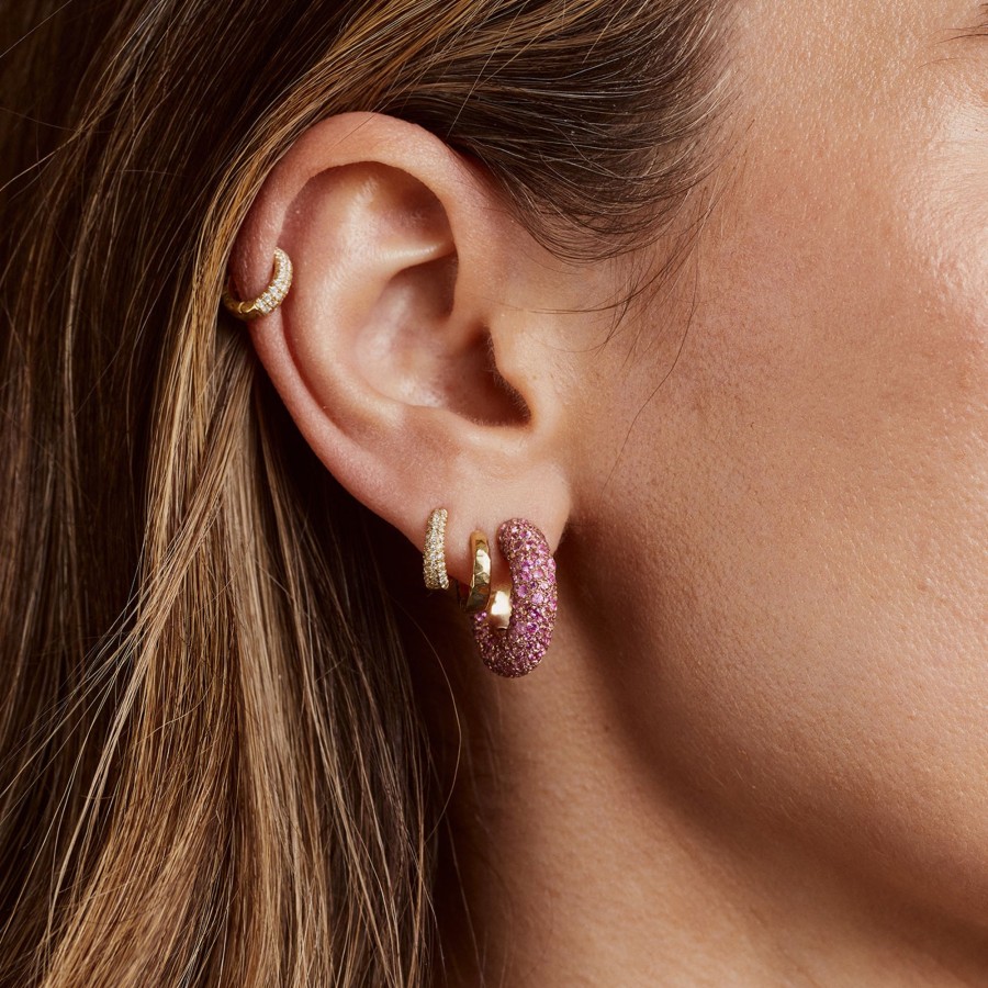 Earrings Octavia Elizabeth | Blossom Bubble Earrings - Pink Sapphire