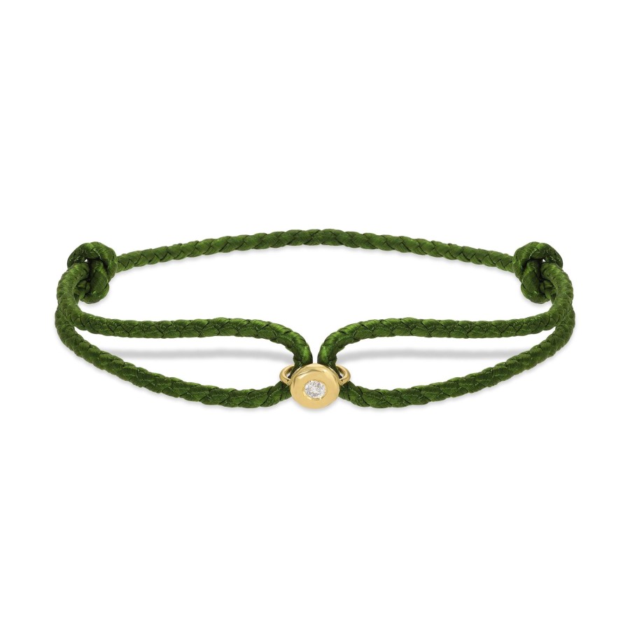 Men Octavia Elizabeth | Diamond Parachute Nesting Gem Bracelet - Men'S - Green