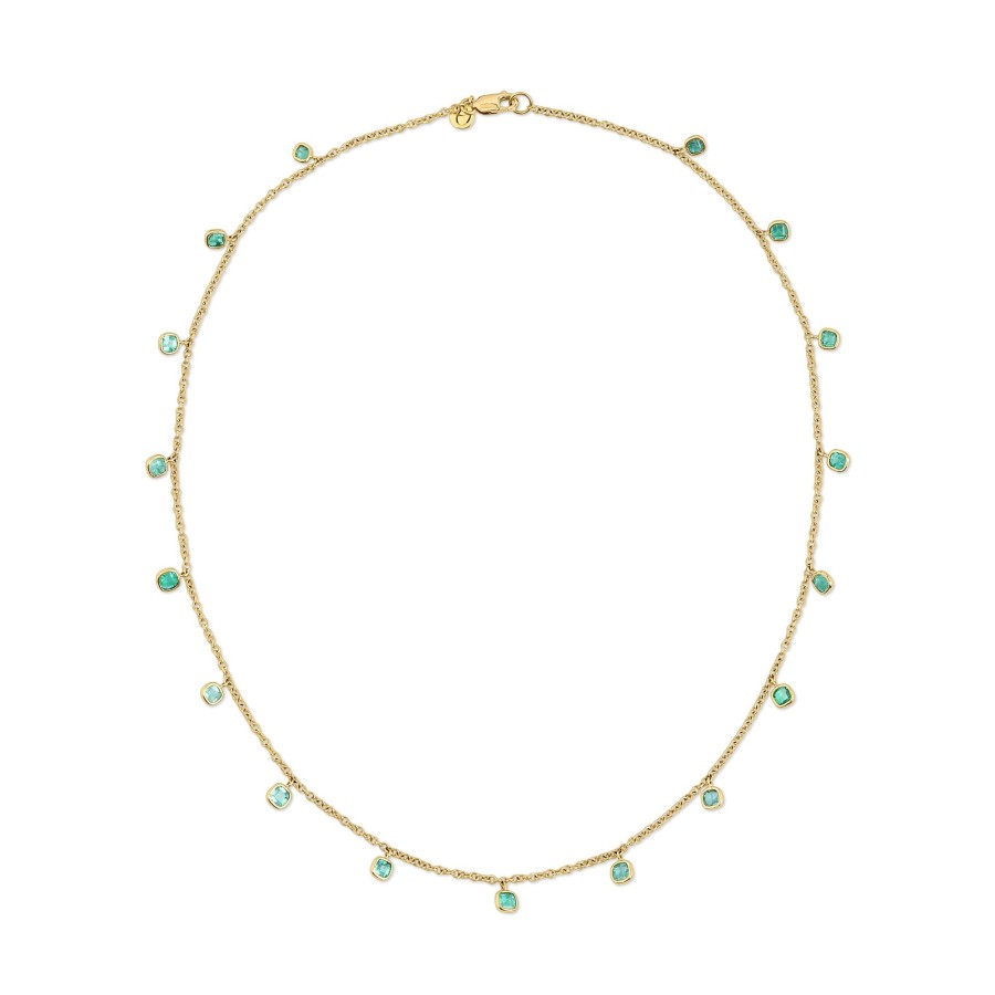 Necklaces Octavia Elizabeth | Asscher Emerald Eternity Necklace