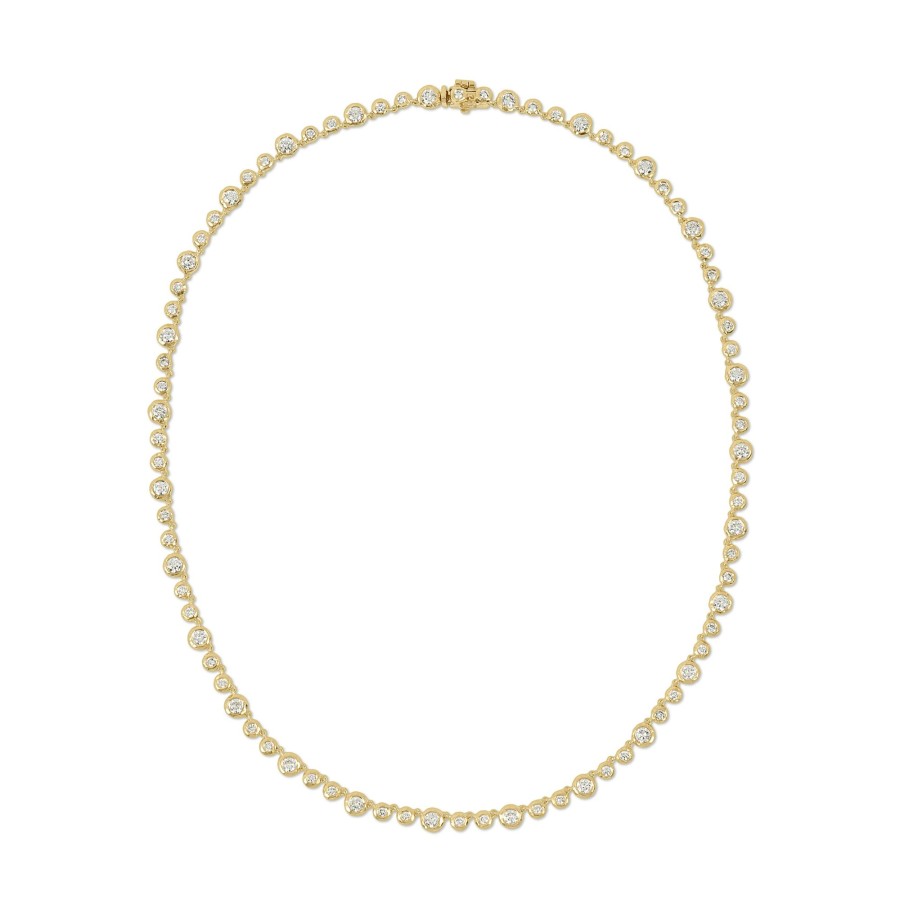 Necklaces Octavia Elizabeth | Micro Nesting Gem Tennis Necklace - Diamond