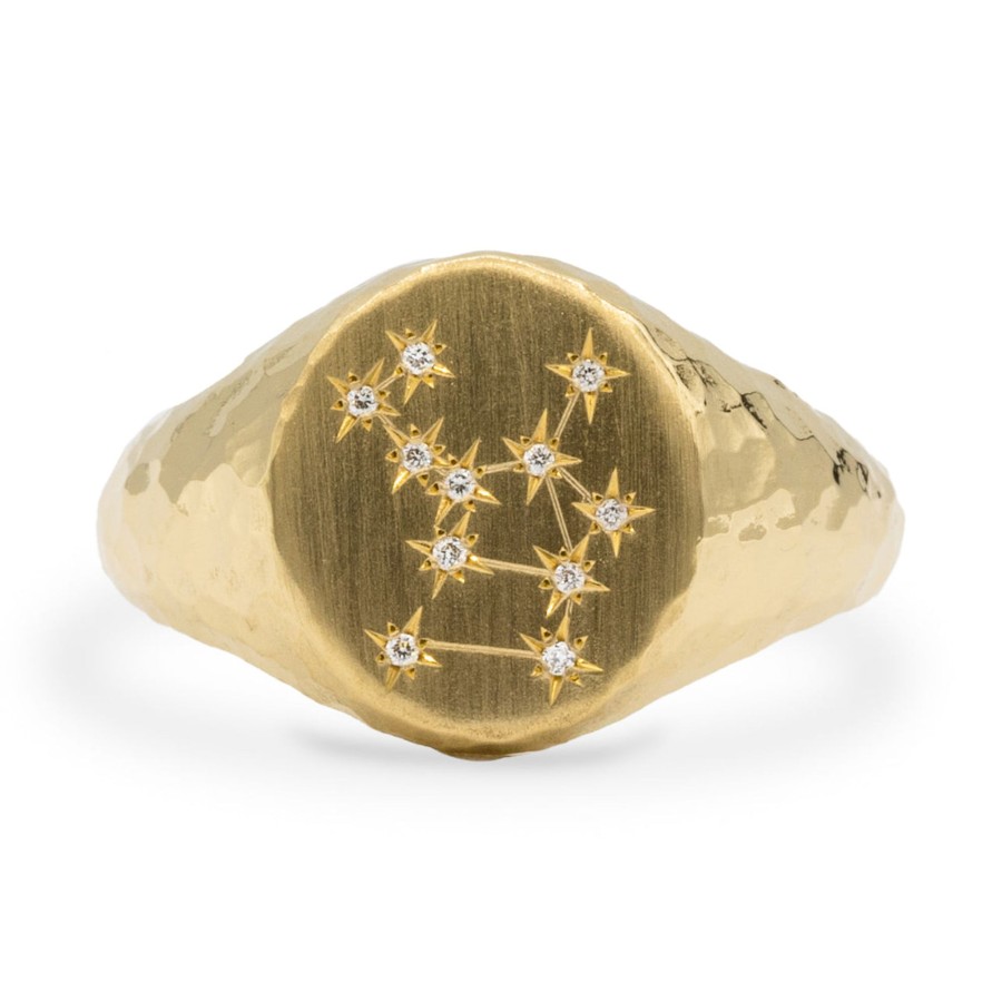 Rings Octavia Elizabeth | Celestial Signet Ring - Aquarius