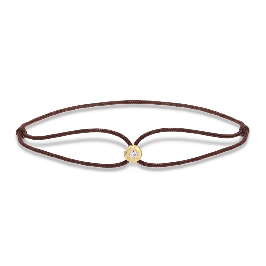 Bracelets & Cuffs Octavia Elizabeth | Parachute Nesting Gem Bracelet - Brown