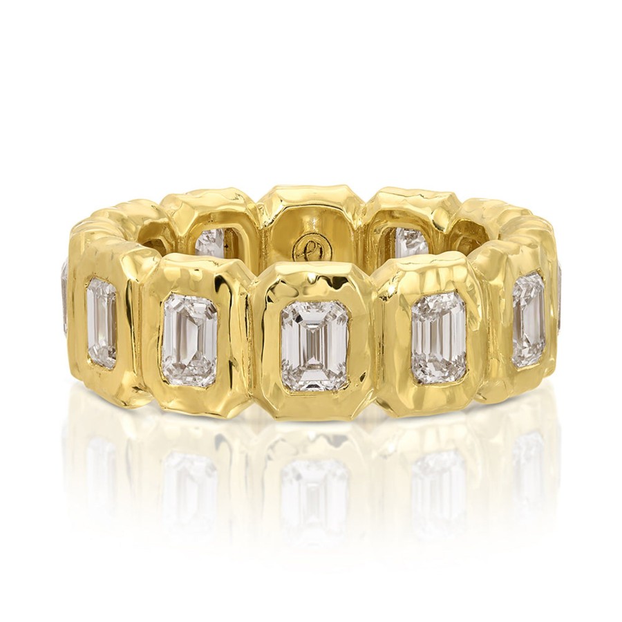 Rings Octavia Elizabeth | Nesting Gem Eternity Ring - Emerald Cut - Diamond