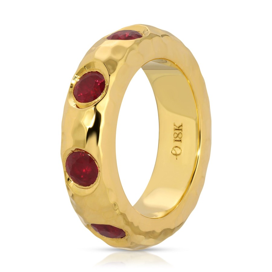 Rings Octavia Elizabeth | Large Liberty Ring - Ruby