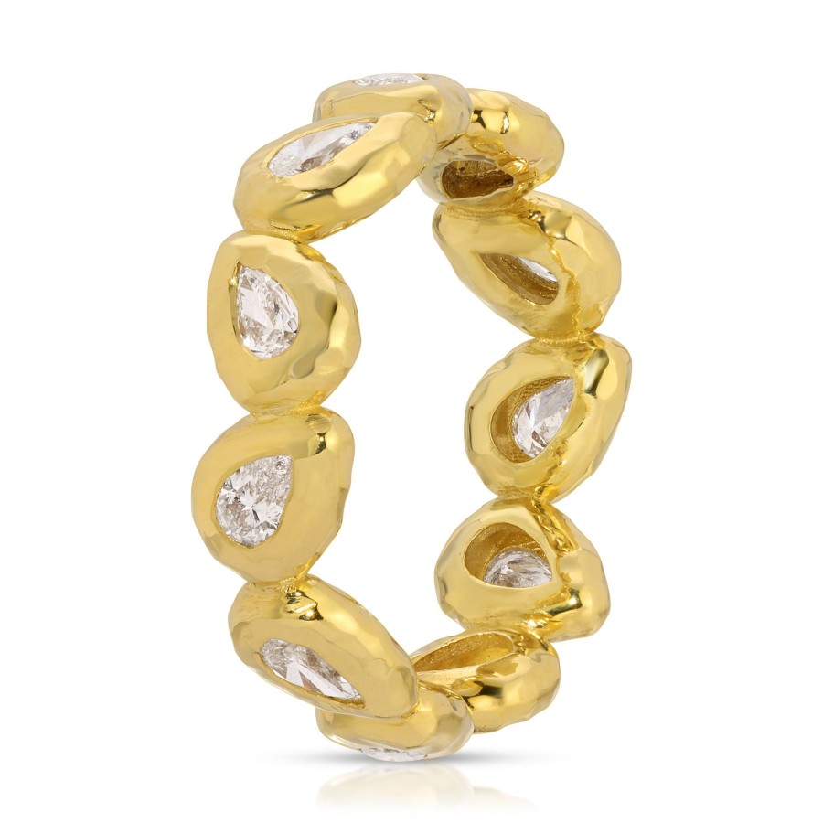 Rings Octavia Elizabeth | Nesting Gem Eternity Ring - Pear - Diamond