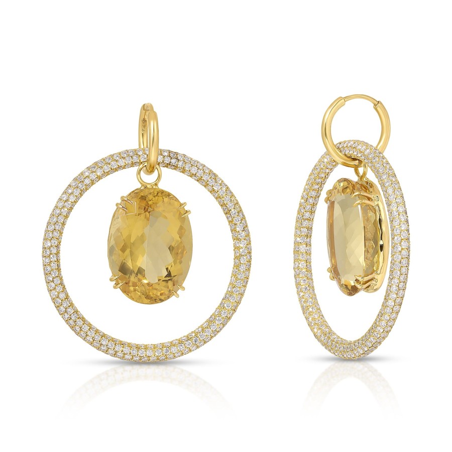 Earrings Octavia Elizabeth | Yellow Beryl Earrings