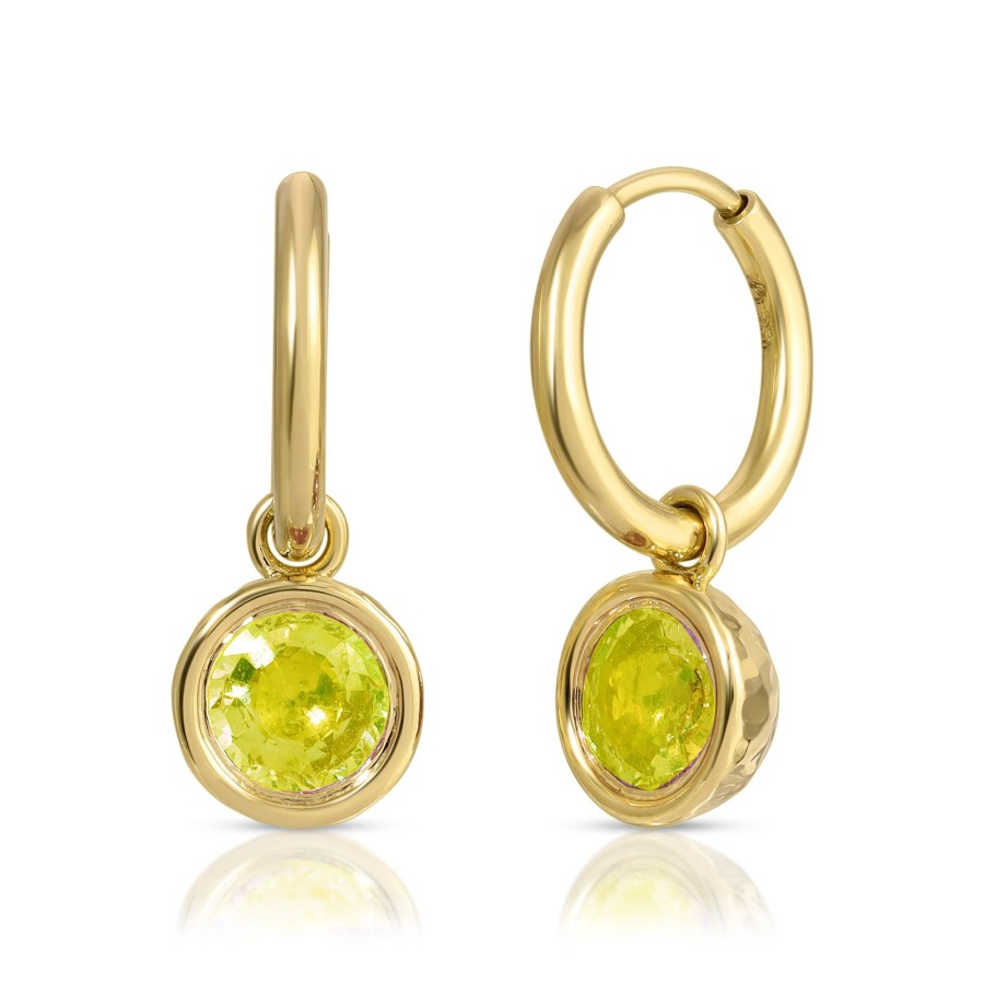 Earrings Octavia Elizabeth | Yellow Sapphire Charms