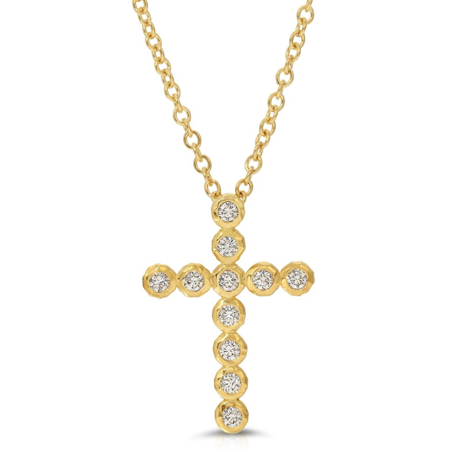 Necklaces Octavia Elizabeth | Nesting Gem Cross Necklace - Large