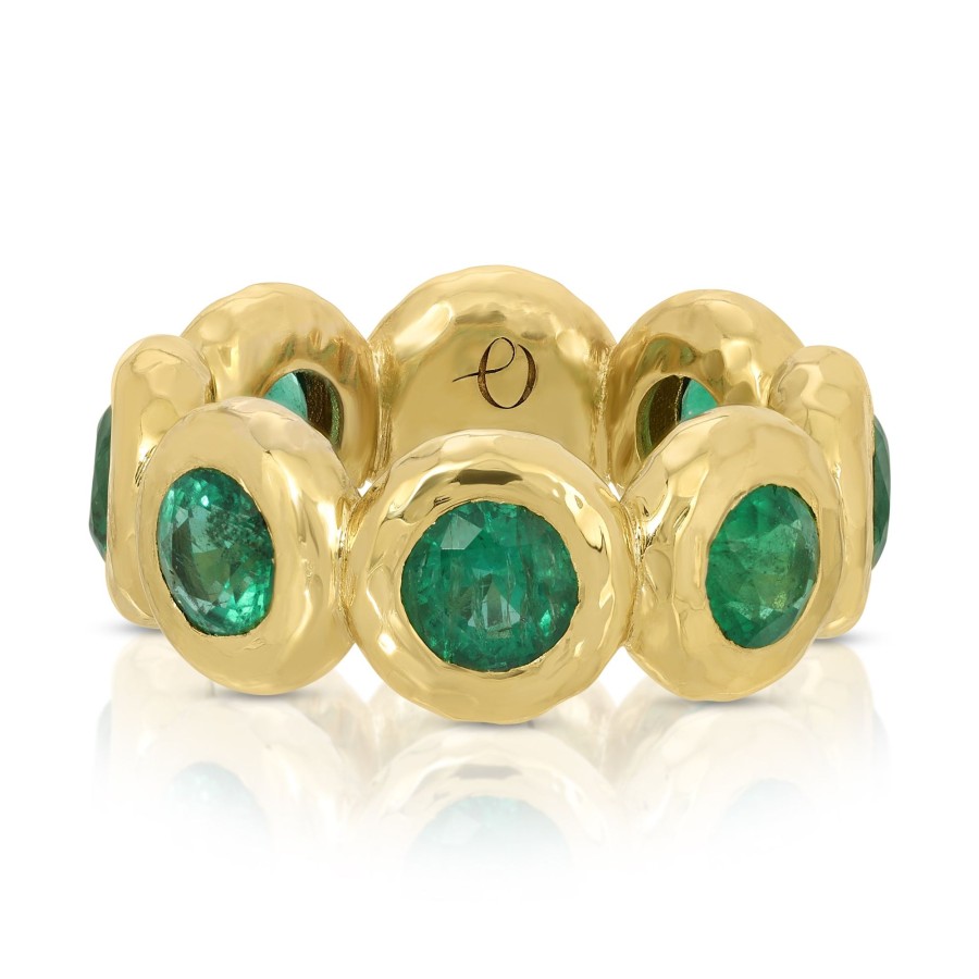 Rings Octavia Elizabeth | Nesting Gem Eternity Ring - Emerald - Jumbo