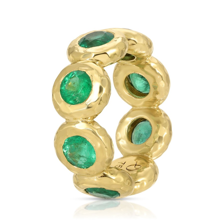 Rings Octavia Elizabeth | Nesting Gem Eternity Ring - Emerald - Jumbo